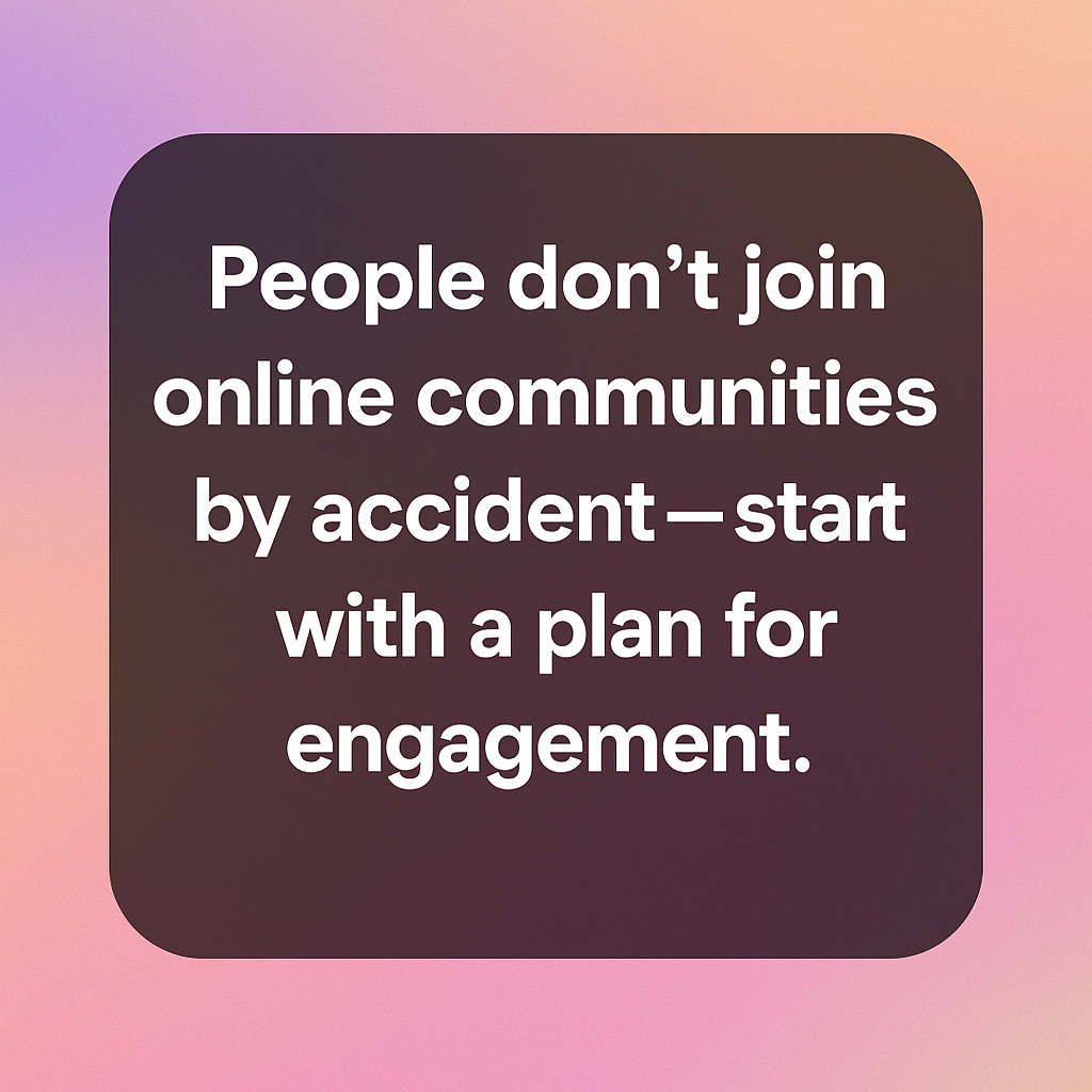 building community online
