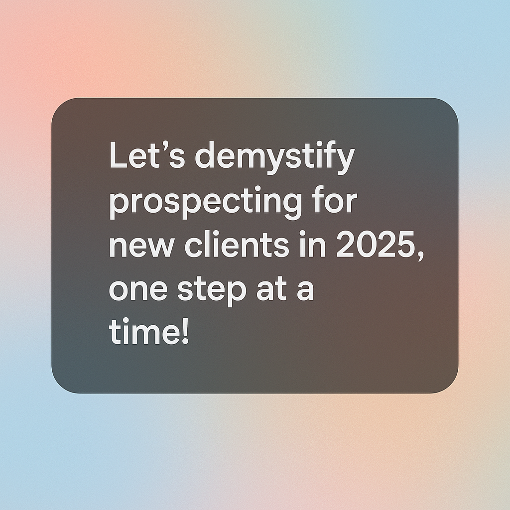 prospecting new clients