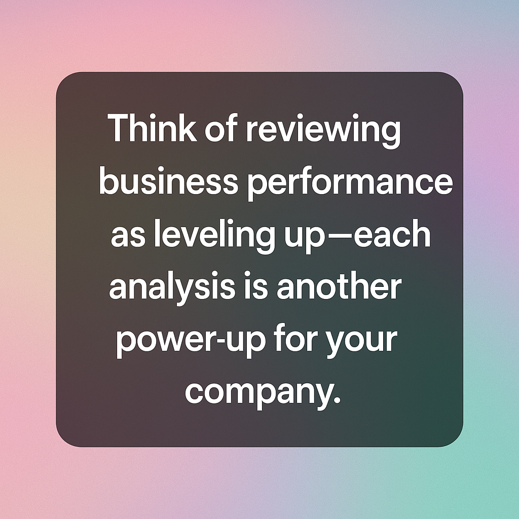 reviewing business performance