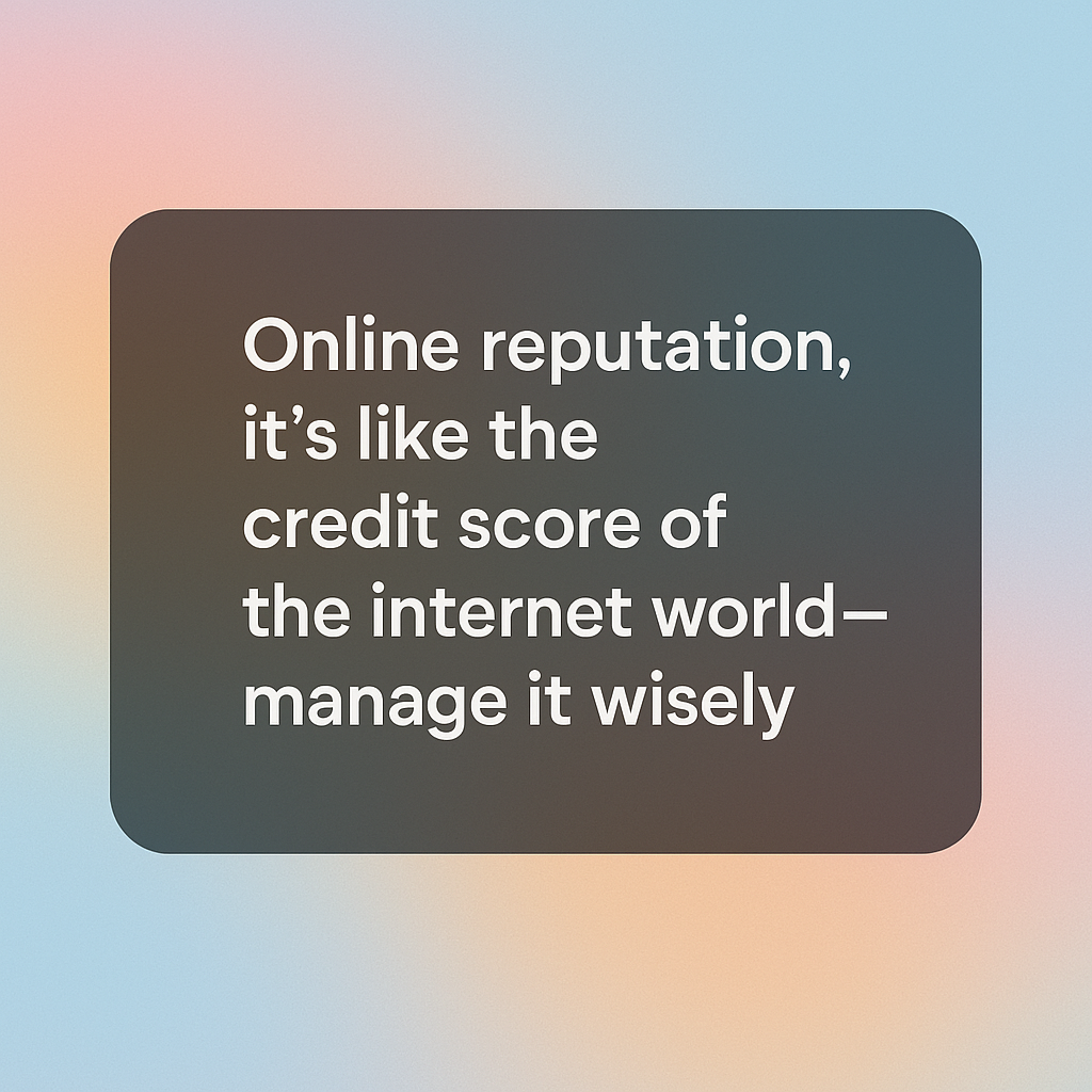 what is online reputation