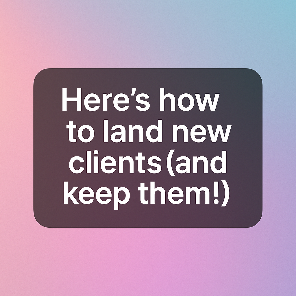 how to find new clients
