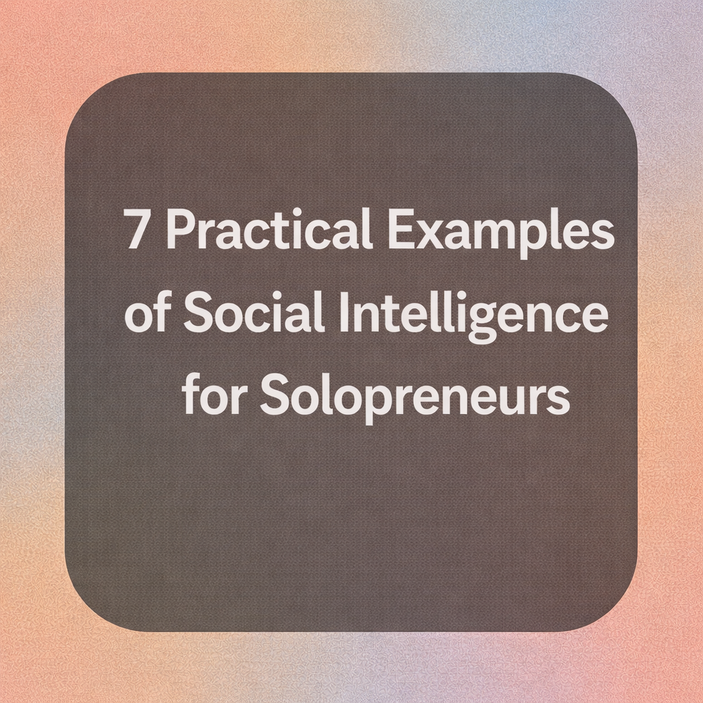 examples of social intelligence