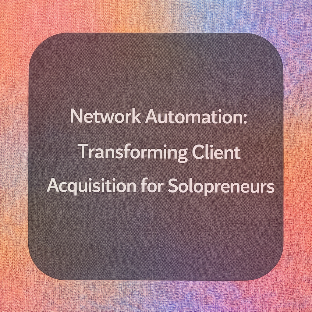 what is network automation