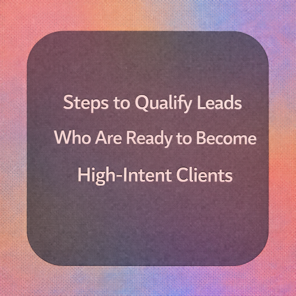 lead qualification process