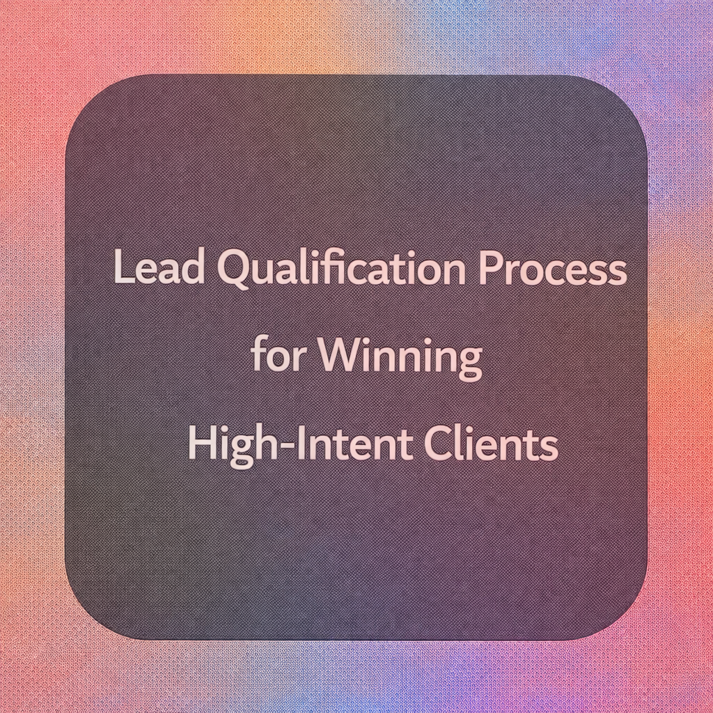 lead qualification process